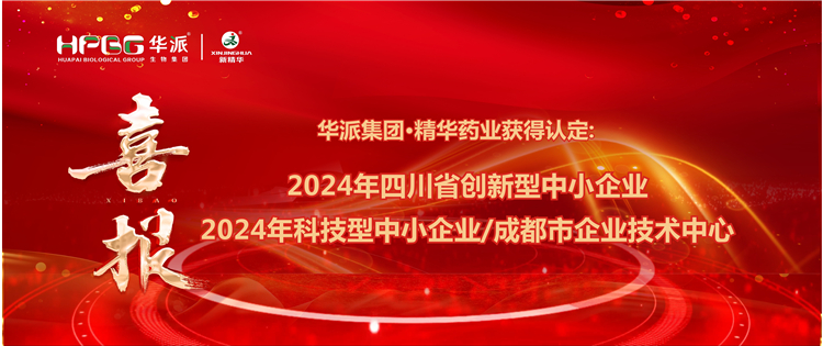 喜报｜华派集团·耀彩网药业获得：四川省立异型中小企业/2024年科技型中小企业/成都会企业手艺中心 认定